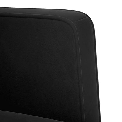 Zweisitzer-Sofa Schwarz 111 cm Samt