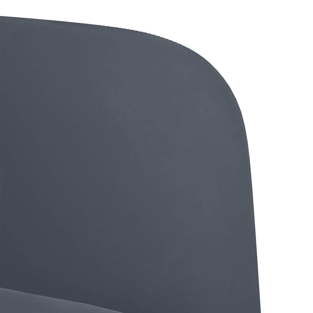 To-personers sofa mørkegrå 109 cm fløjl