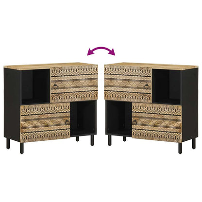 Sideboard 80x33,5x75 cm Raues Mangoholz