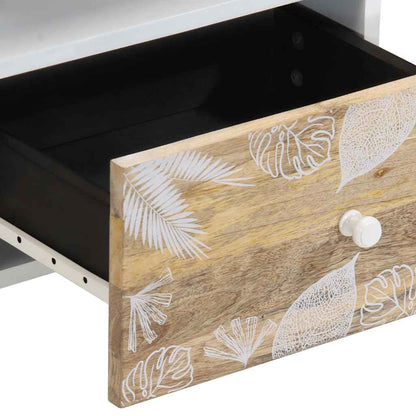 Nachttisch 40x33x46 cm Massivholz Mango