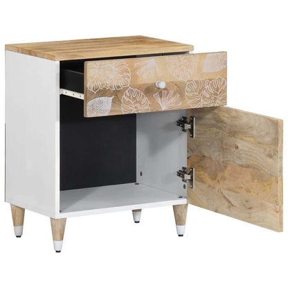 Nachttisch 50x33x60 cm Massivholz Mango