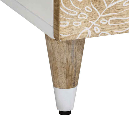 Nachttisch 50x33x60 cm Massivholz Mango