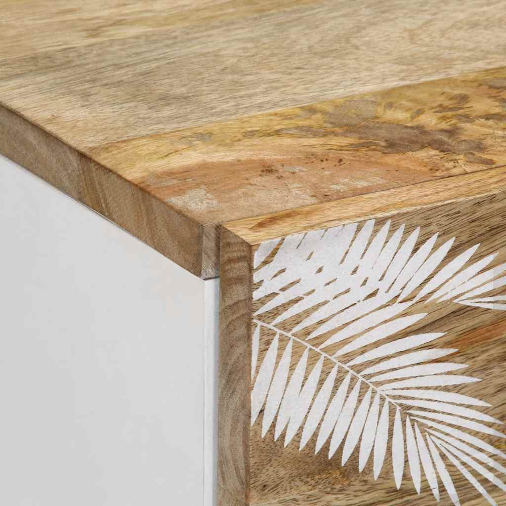 Nachttisch 50x33x60 cm Massivholz Mango