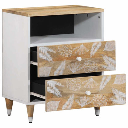 Nachttisch 50x33x60 cm Massivholz Mango