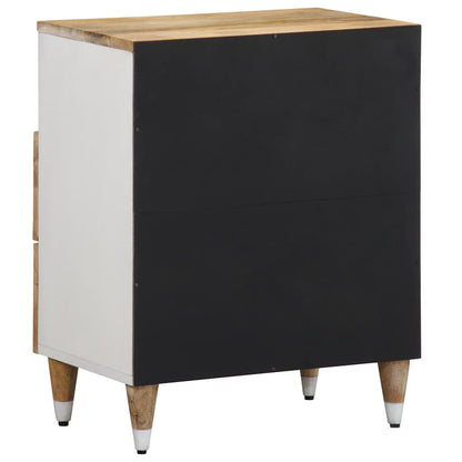 Nachttisch 50x33x60 cm Massivholz Mango
