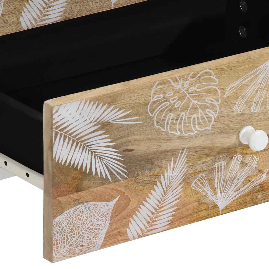Nachttisch 50x33x60 cm Massivholz Mango