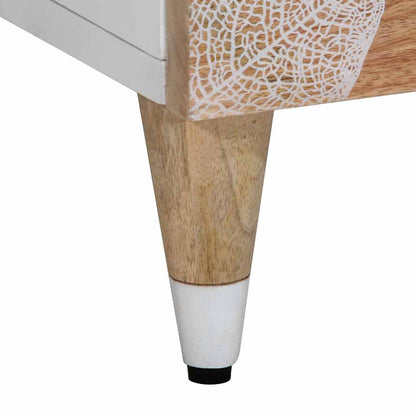 Nachttisch 50x33x60 cm Massivholz Mango