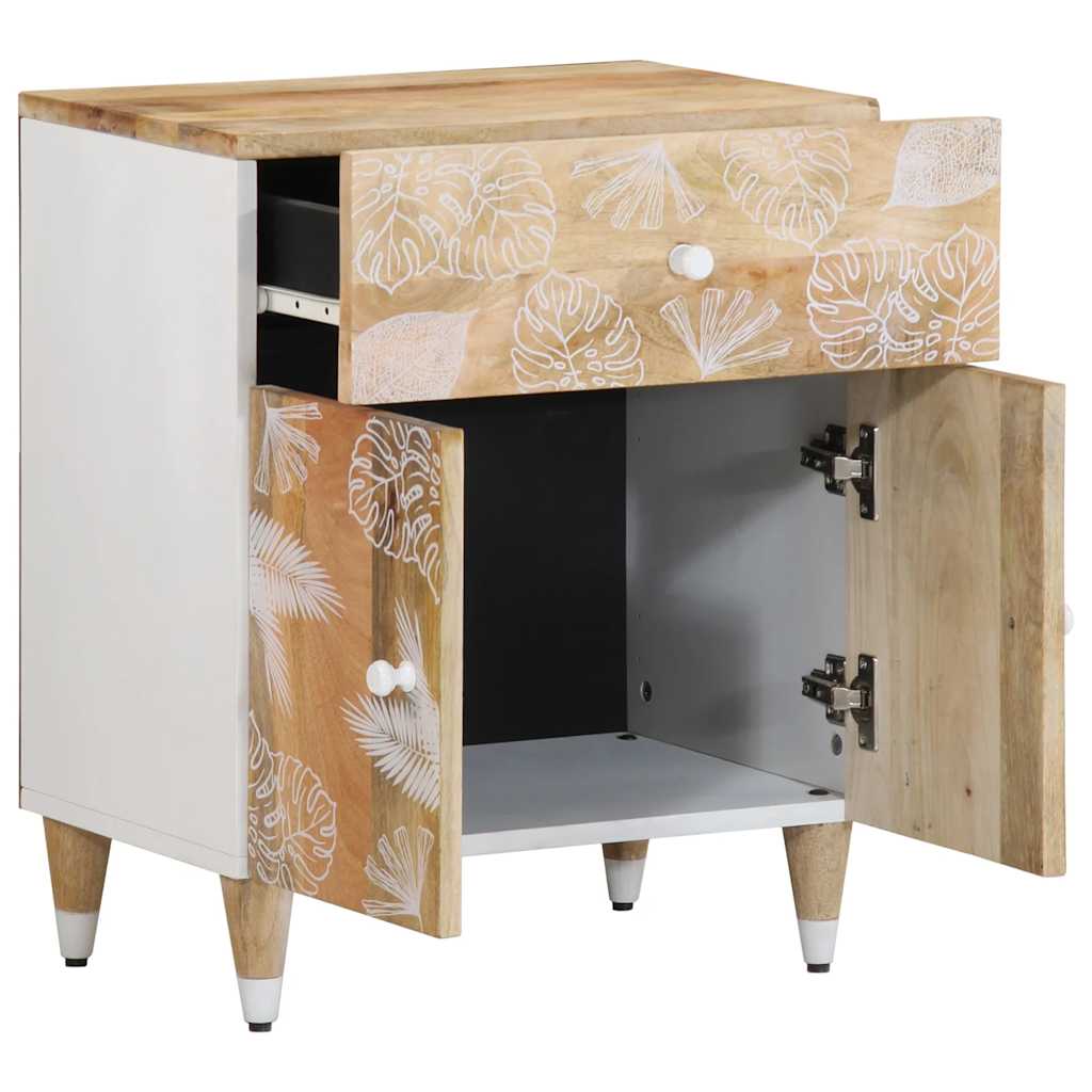 Nachttisch 50x33x60 cm Massivholz Mango