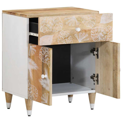 Nachttisch 50x33x60 cm Massivholz Mango