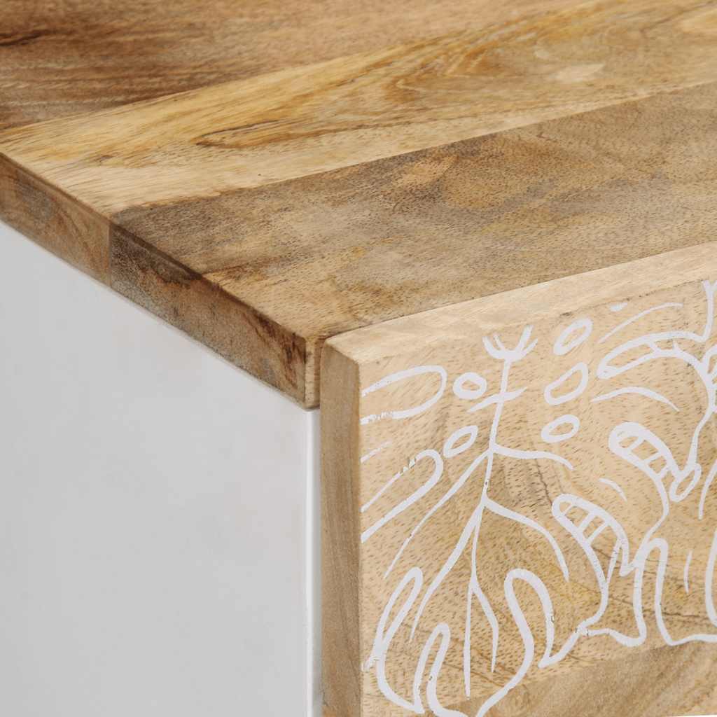 Nachttisch 50x33x60 cm Massivholz Mango