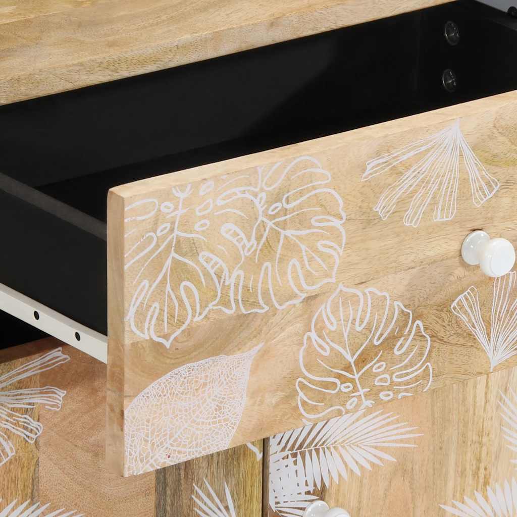 Nachttisch 50x33x60 cm Massivholz Mango