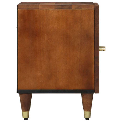 Nachttisch Honigbraun 40 x 33 x 46 cm massives Mangoholz