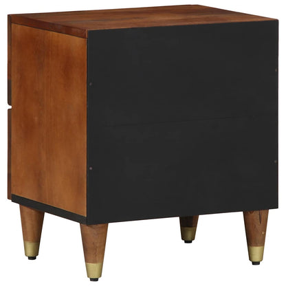 Nachttisch Honigbraun 40 x 33 x 46 cm massives Mangoholz