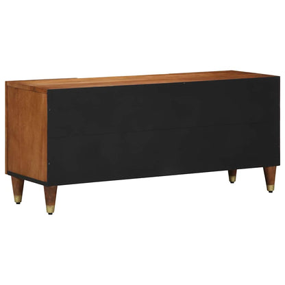 TV-Schrank mit Regal Braun 105 x 33,5 x 46 cm Massivholz Mango