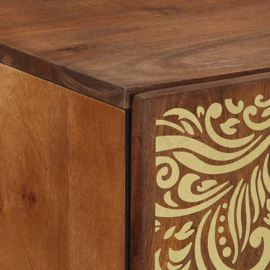 Sideboard Braun 60 x 33.5 x 75 cm Massivholz Mango
