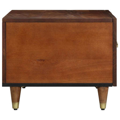 Couchtisch Honigbraun 80 x 50 x 40 cm massives Mangoholz