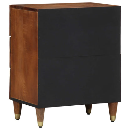 Nachttisch Honigbraun 50 x 33 x 62 cm massives Mangoholz