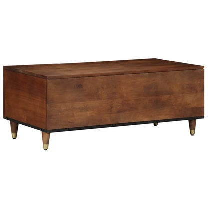 Couchtisch Honigbraun 100 x 54 x 40 cm massives Mangoholz