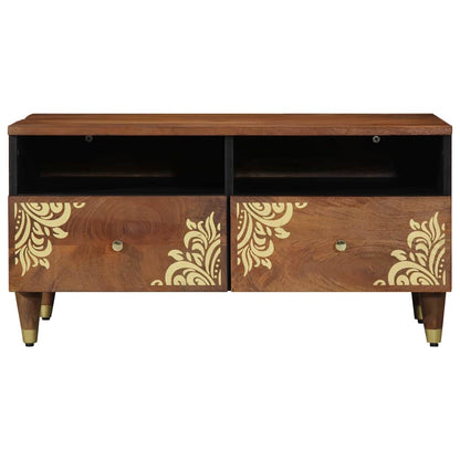 Couchtisch Honigbraun 80 x 54 x 40 cm massives Mangoholz