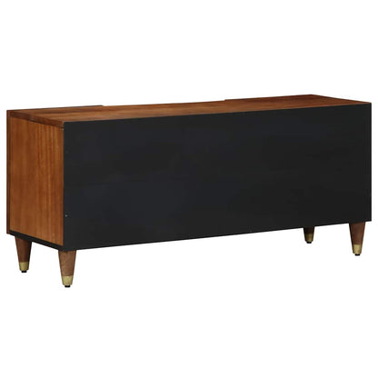 TV-Schrank mit Regal Braun 105 x 33,5 x 46 cm Massivholz Mango