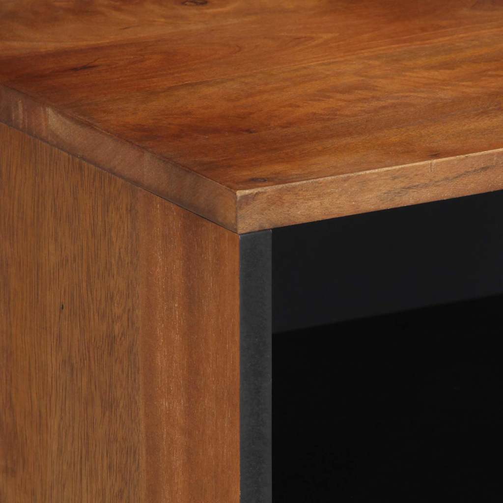 TV-Schrank mit Regal Braun 80 x 31,5 x 46 cm Massivholz Mango