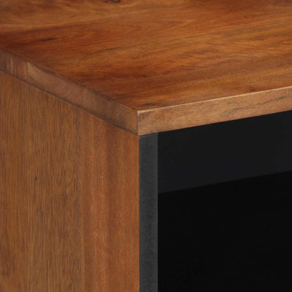 TV-Schrank mit Regal Braun 80 x 31,5 x 46 cm Massivholz Mango