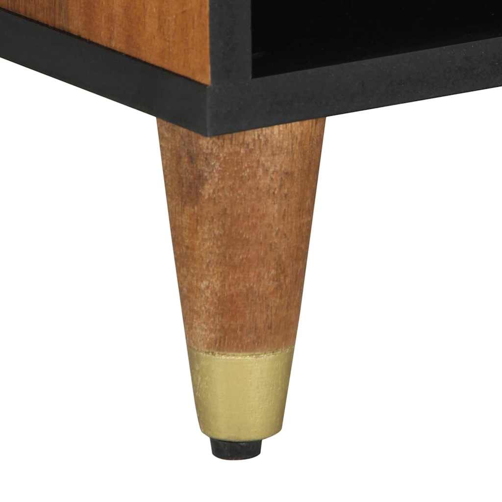 TV-Schrank mit Regal Braun 80 x 31,5 x 46 cm Massivholz Mango