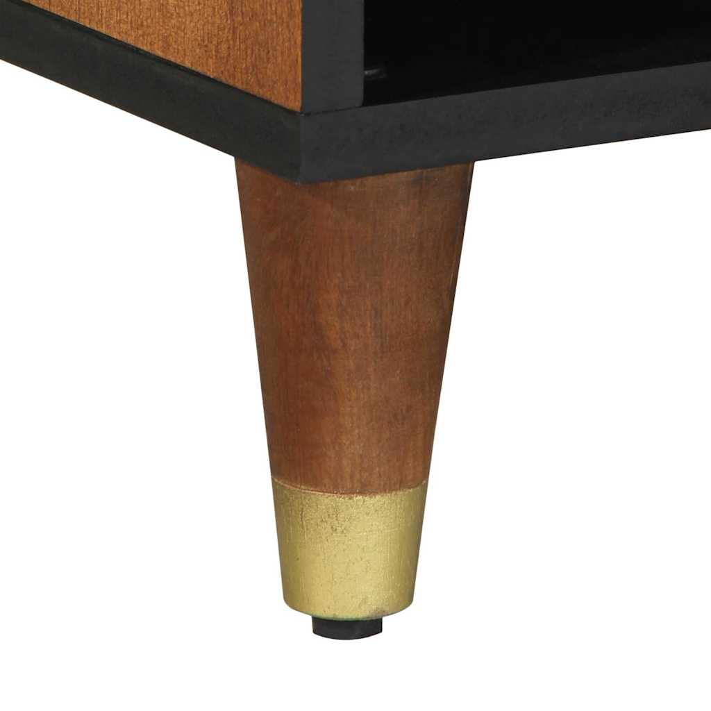 TV-Schrank mit Regal Braun 100 x 33.5 x 46 cm Massivholz Mango
