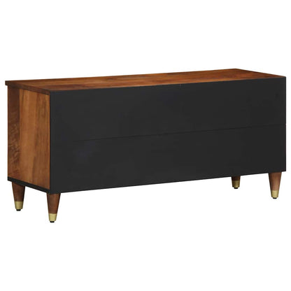 TV-Schrank mit Regal Braun 100 x 33.5 x 46 cm Massivholz Mango