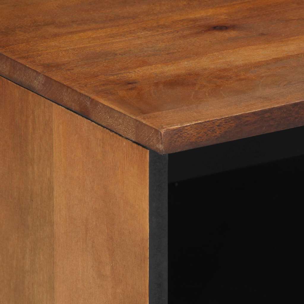 TV-Schrank mit Regal Braun 80 x 33.5 x 46 cm Massivholz Mango