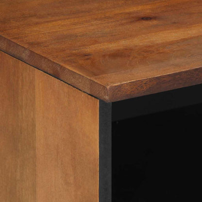 TV-Schrank mit Regal Braun 80 x 33.5 x 46 cm Massivholz Mango
