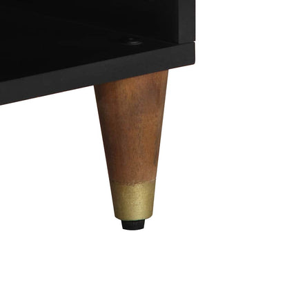 TV-Schrank mit Regal Braun 80 x 33.5 x 46 cm Massivholz Mango