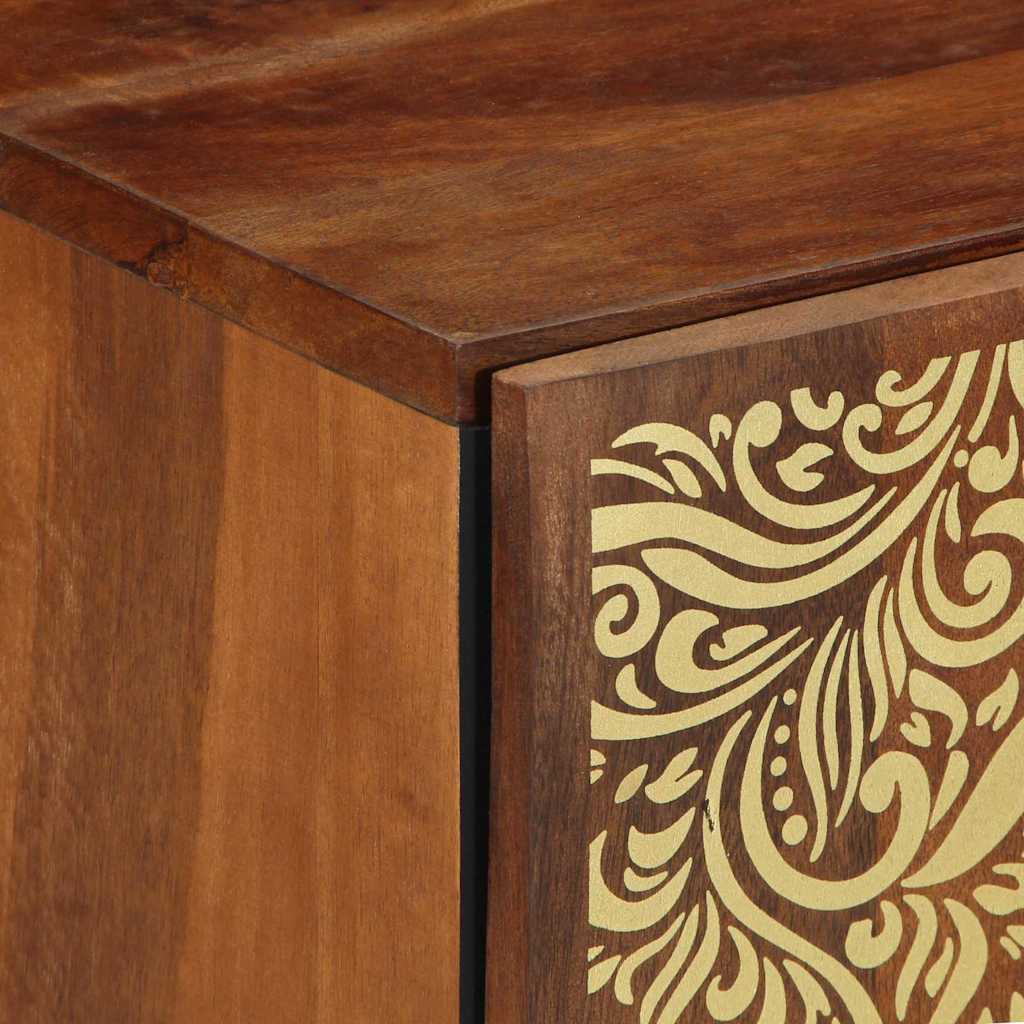 Badezimmerschrank Honigbraun 38 x 33 x 58 cm Massivholz Mango