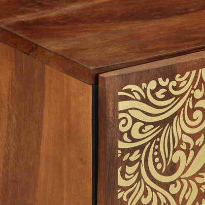 Badezimmerschrank Honigbraun 38 x 33 x 58 cm Massivholz Mango