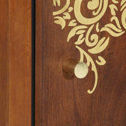 Badezimmerschrank Honigbraun 38 x 33 x 58 cm Massivholz Mango