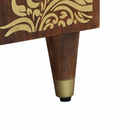 Badezimmerschrank Honigbraun 38 x 33 x 58 cm Massivholz Mango