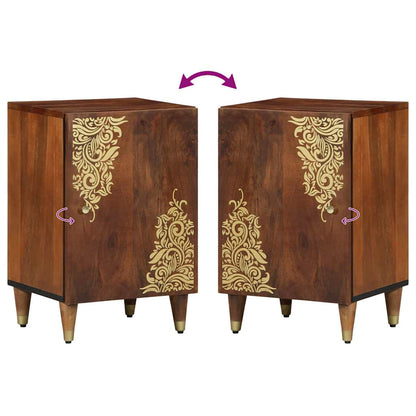 Badezimmerschrank Honigbraun 38 x 33 x 58 cm Massivholz Mango