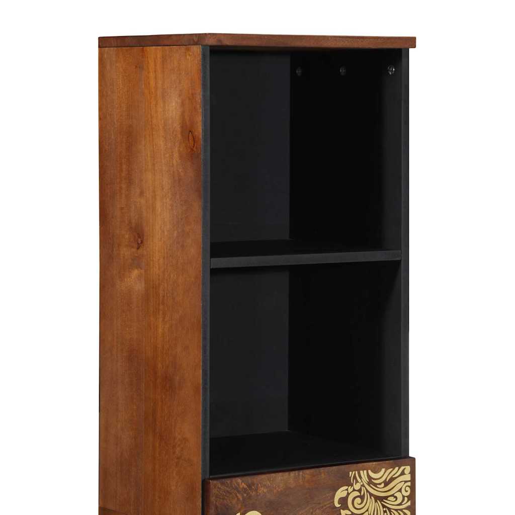 Sideboard mit Regal Braun 38 x 33,5 x 160 cm Massivholz Mango