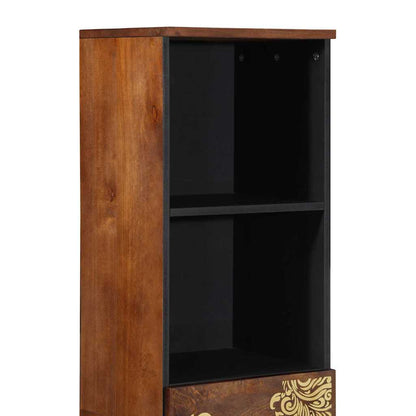 Sideboard mit Regal Braun 38 x 33,5 x 160 cm Massivholz Mango