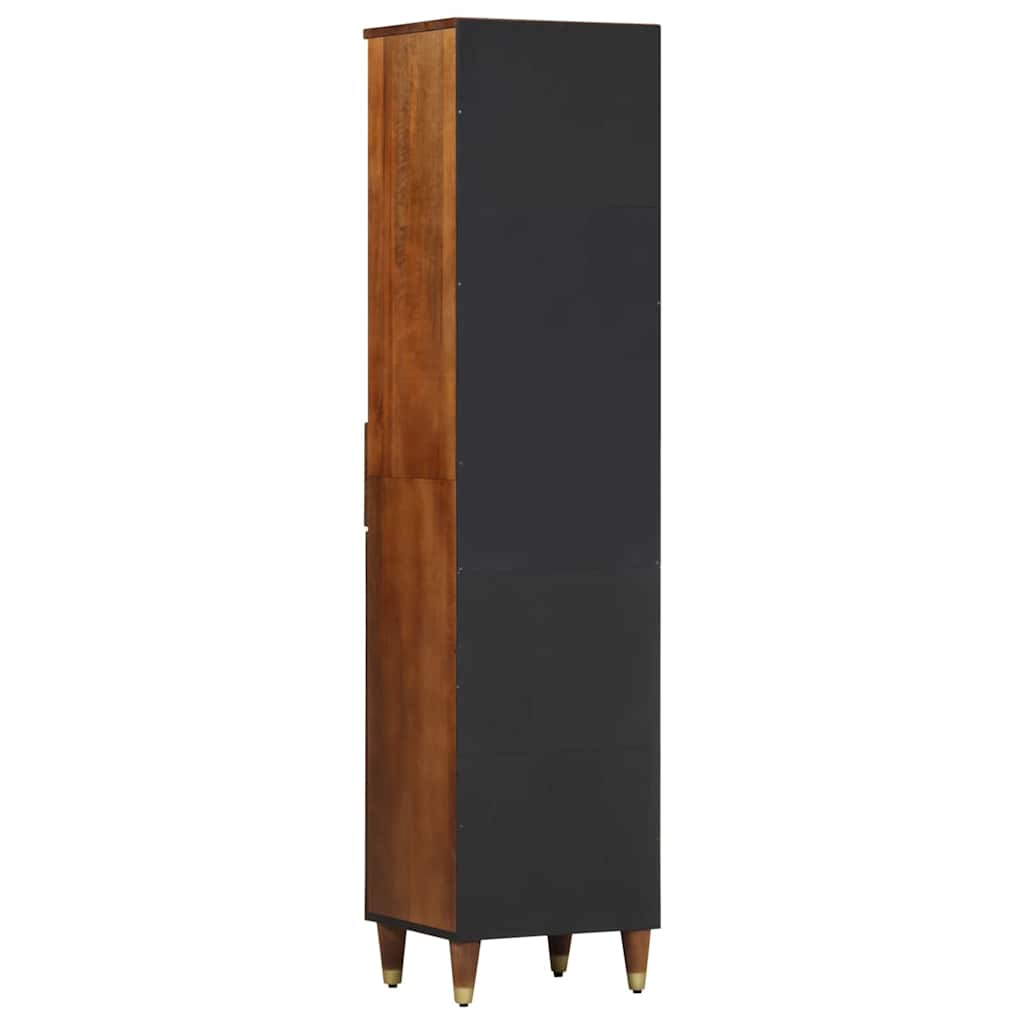 Sideboard mit Regal Braun 38 x 33,5 x 160 cm Massivholz Mango