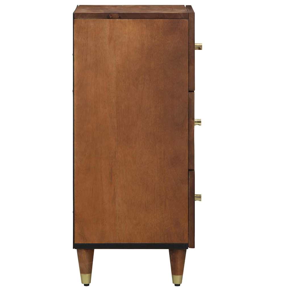 Sideboard mit Regal Braun 40 x 33.5 x 75 cm Massivholz Mango