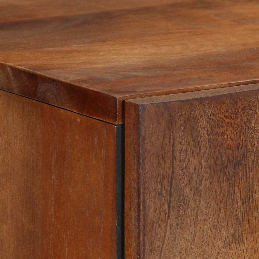 Hochboard mit Regal Braun 60 x 33.5 x 100 cm Massivholz Mango