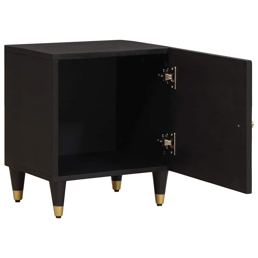 Bedside Cabinet with Door Schwarz 40 x 33 x 46 cm