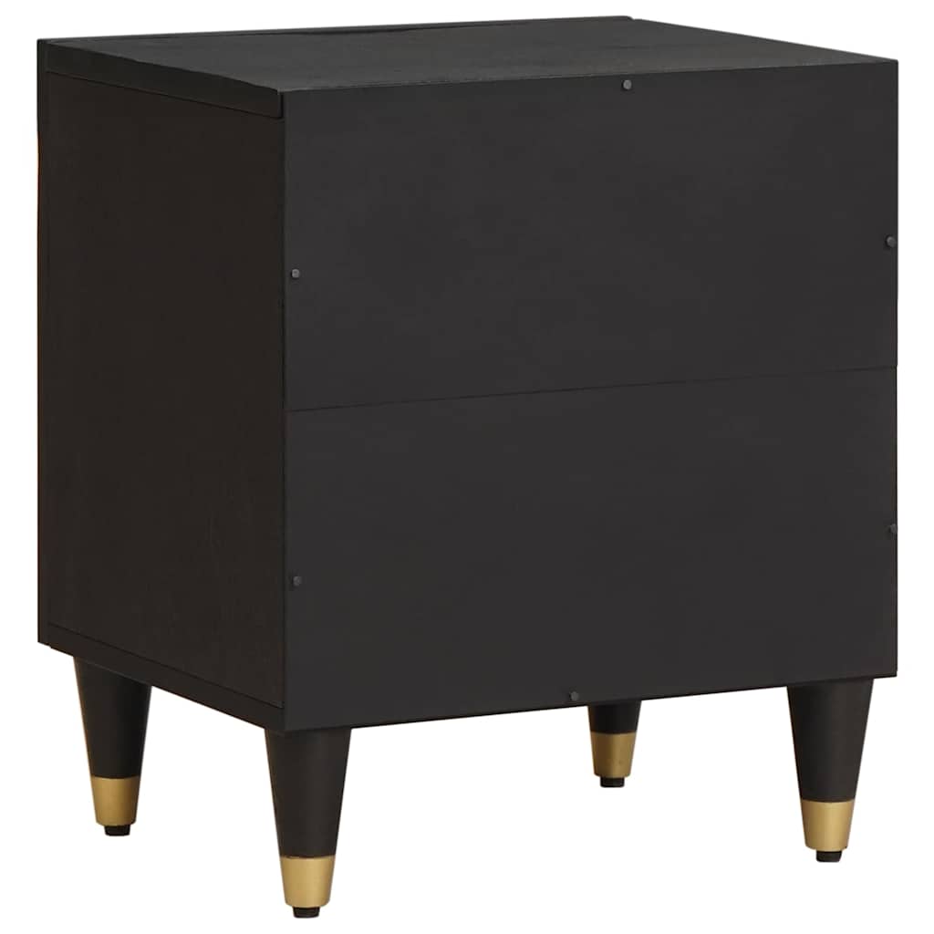 Bedside Cabinet with Door 2 pcs Schwarz 40 x 33 x 46 cm