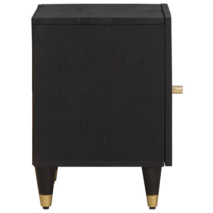 Bedside Cabinet with Door 2 pcs Schwarz 40 x 33 x 46 cm