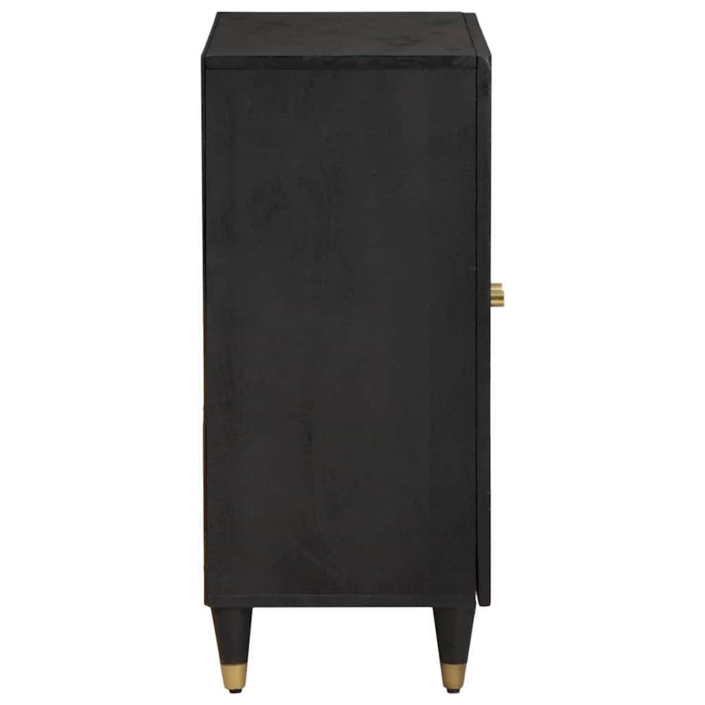 Sideboard Schwarz 60 x 33 x 75 cm Massivholz Mango