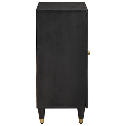 Sideboard Schwarz 60 x 33 x 75 cm Massivholz Mango