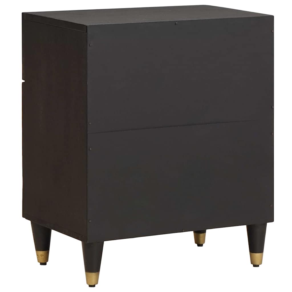 Bedside Cabinet with Door Schwarz 50 x 33 x 60 cm