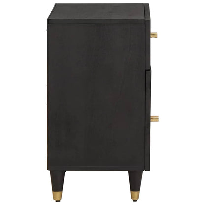 Bedside Cabinet with Door Schwarz 50 x 33 x 60 cm