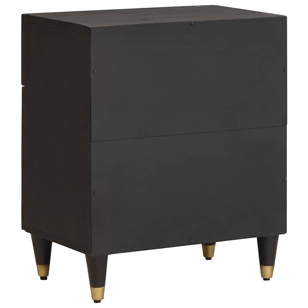 Bedside Cabinet with Door Schwarz 50 x 33 x 60 cm